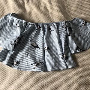 Off the shoulder crop top